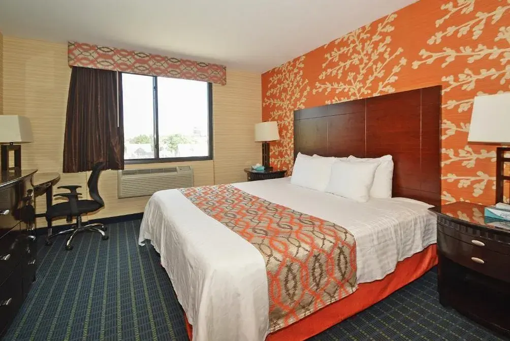 Guest room interior at Corona Hotel